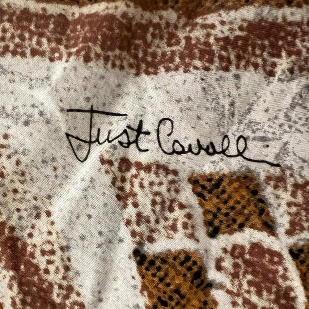 Just Cavalli tunic shirt size medium bohemian print - Picture 4 of 5